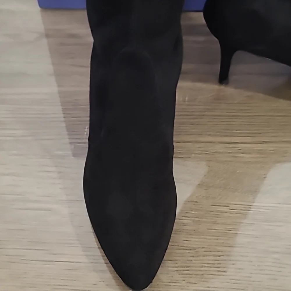 Stuart Weitzman Suede Leather Tiemodel Over-the-knee Boots in Black - NWT/NIB